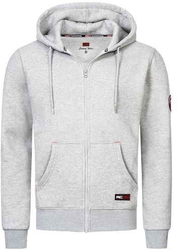 Rock Creek Sweatjacke Herren Hoodie Reißverschluss H-387 | Sweatjacke für Herren mit Kapuze und Reißverschluss, bequemer Hoodie für Alltag, Freizeit, Sport und Streetwear