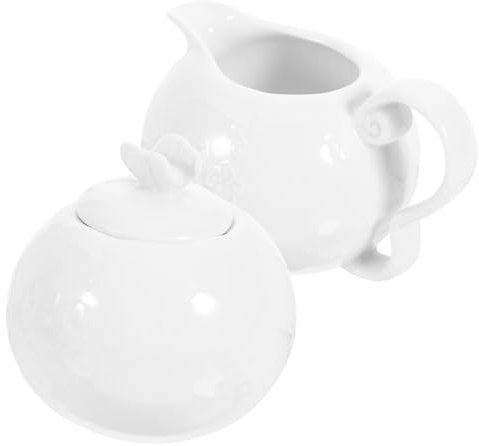 WATIIFUFU 1satz Keramisches Milch Zuckerdose Und Kännchen Für Kaffee Und Tee Für Cafés Restaurants Und Zuhause Teilig Design Leichtes Ausgießen