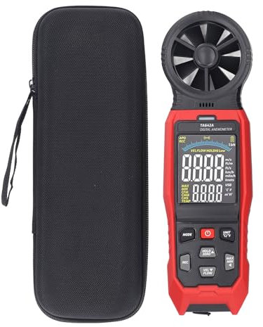 TA642A Digitales Anemometer, Tragbares HVAC-Anemometer, Tragbares Windgeschwindigkeits-Temperaturmessgerät