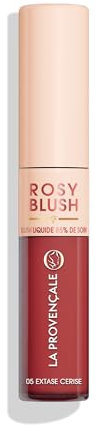 La Provençale Bio - Rosy Blush - Liquido idratante a lunga tenuta, arricchito con vitamina E, tinta fresca e luminosa, colore: ciliegia desiderio (05)