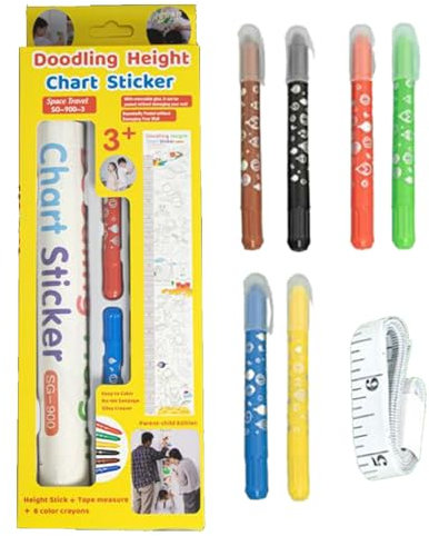 Stickers Mural Croissance Enfant Règle de Mesure Murale