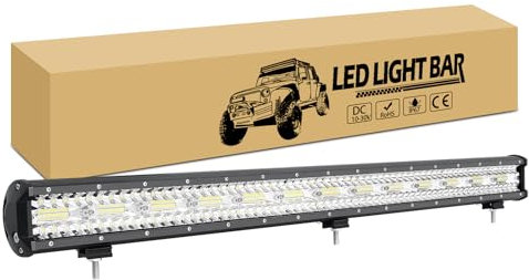 RIGIDON 93 cm 37 pulgadas 780W Barra luminosas led, largo alcance barras de luz luces de trabajo, 12V 24V Lámparas de inundación luces conducción para off road camión coches atv utv suv 4x4