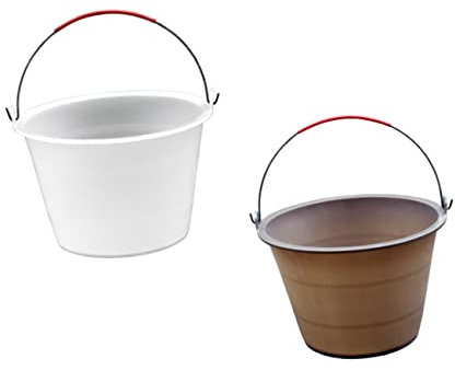 NUOBESTY 2 Pièces Seau Épais pour Lot de Seaux Robustes pour Chantiers avec Matériau Durable