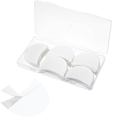 Wanmu 200 protezioni per ombretto, senza pelucchi, cuscinetti in gel per ombretti, professionali per prevenire residui di trucco per estensioni delle ciglia, eyeliner, labbra e trucco colorante