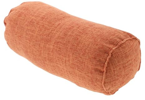 DINHEAROM Cojín Cervical Enrollable Almohada Cilíndrica Larga para Yoga y Coche Almohada Decorativa Funda Lavable