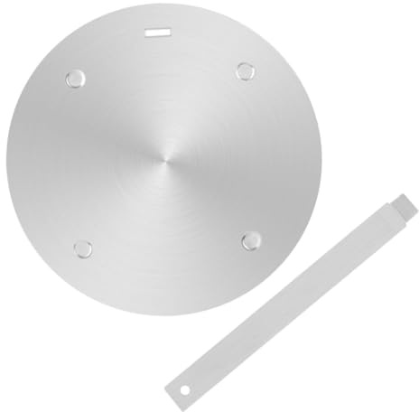 iplusmile 1 ensemble Plaque de Diffusion de Chaleur pour Cuisinière à Induction Adaptateur Induction Inoxydable Compatible avec Gaz et Électrique Pratique et Compact pour Cuisine