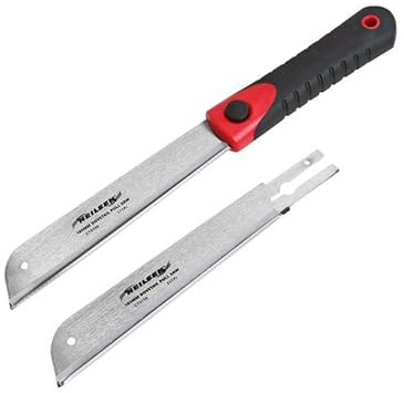 185mm Dovetail Pull Saw with Two Blades 16TPI and 22TPI Both Three-Sided Tooth for Very fine cuts150mm TPR Handle Length Carpentry Hand Saw