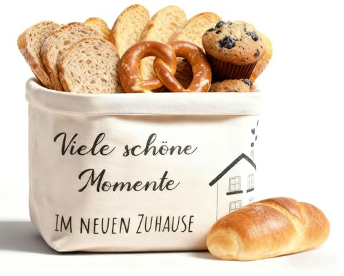 RUGLAMZHIP Cestino Portapane da Tavola, Sacchetti Panes, Regalo di Pane e Sale per il Trasloco in Una Nuova Casa, Sacchetto Pane in Tessuto, regalo di inaugurazione della casa