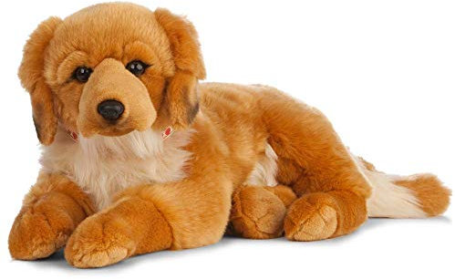 Living Nature Soft Toy - Großes Stofftier Golden Retriever (60cm), Goldfarben