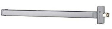 THIRARD - Cerradura Antipánico S-Push para Puerta Principal - Reversible - L. 0,84 cm Ajustable - Conforme Normativa Europea CE NF EN1125 - Perno Acero Galvanizado - Caja Acero Lacado - Gris