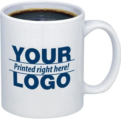 MiQAT Mugs Business ADVERTISE Promotion Personalised Mug, Bulk Buy, Business Logo/Brand Printed Coffee & Tea Mug Any Text Image Promote Your Company! (5)