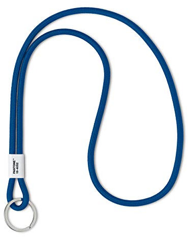 Pantone Design-Schlüsselband Key Chain Long | robust und farbenfroh | lang | Color of the Year 2020 - Classic Blue 19-4052 | Blau