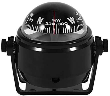 Voyager Marine Electronic Voyager Bracket Mount Navigations Bracket Mount zur genauen Richtungsangabe, passend für PKW, Wasserfahrzeuge, Boote, Wohnwagen(Schwarz)