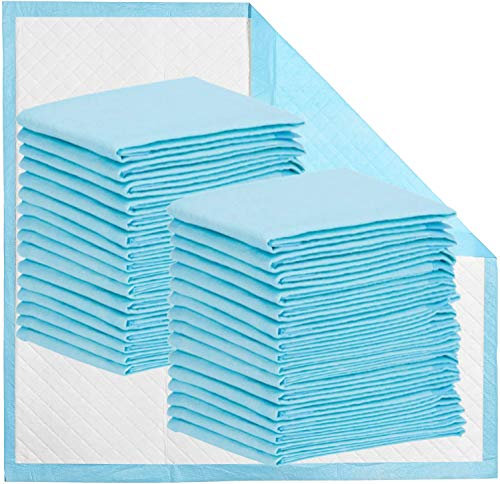 Assorbenti per Incontinenza per Letto 80 x 90 cm, Impermeabili, 25 Cuscinetti, Tappetino Fasciatoio Usa e Getta, Assorbenti Pesanti