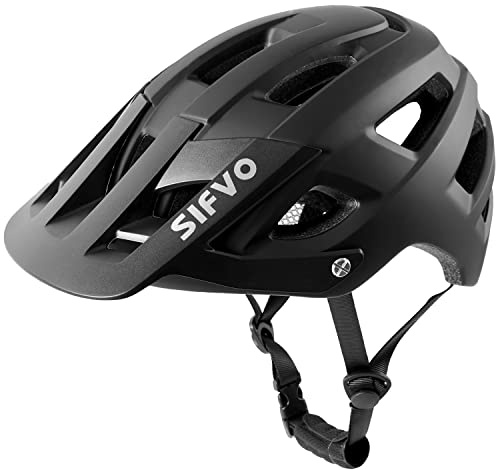 Bike Helmet, SIFVO Bike Helmets for Men and Women, Mountain Bike Helmet with Visor Helmets for Adults to Youth Bicycle Helmet Road Bike Helmet Safe and Comfortable 54-62cm【M/L】