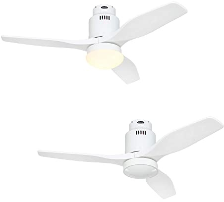 Aerodynamix Eco Ventilateur de plafond à économie d'énergie Blanc 112 cm