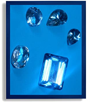 arte-tuo Bilderrahmen Topas N Xtra | 80x120 cm | Blau dark wiped | extra starkes klares Kunstglas | Poster Diamond Painting