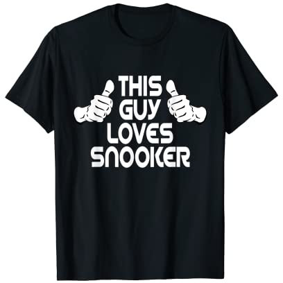 Billardkugel Pool Billard This Guy Loves Snooker Geschenk T-Shirt