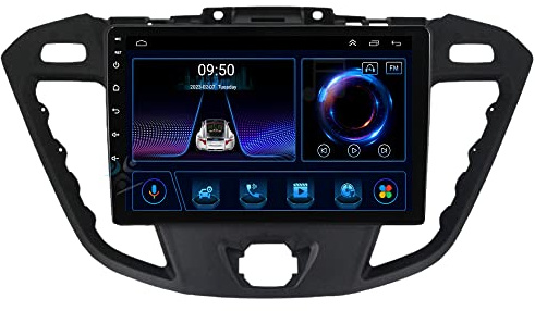 Carplay Car Stereo DAB+Radio for Ford Tourneo Transit Custom 2013-2018 9Android 11 Auto Bluetooth Audio Video Player, Touch Screen GPS Sat Nav Multimedia Player, Mirror Link GPS Navi Head Unit USB