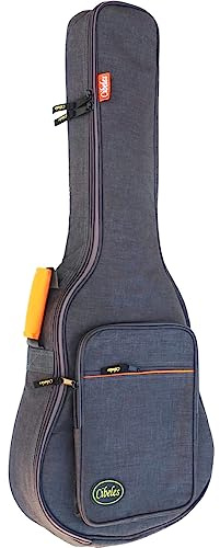 cibeles Gitarrentasche für klassische Gitarren und Flamenca, gepolstert, 15 mm, Hellgrau, 4/4, Gitarrentasche