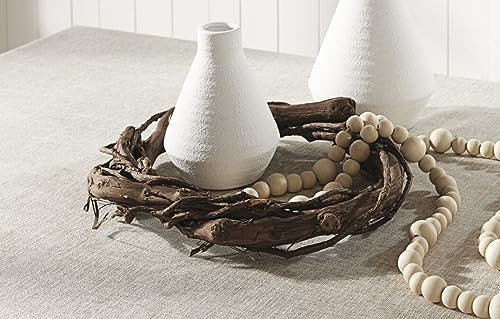 Dekokanz Weinrebe aus Rebenholz, Ø 35 cm, Naturkranz, Tischkranz, Wandkranz, Türkranz für Drinnen & Draußen, Garten-Deko