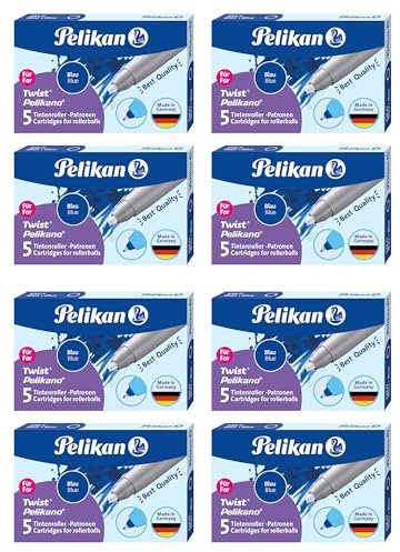 Pelikan 946251 Patronen für Tintenroller (8 x 5 Stück)
