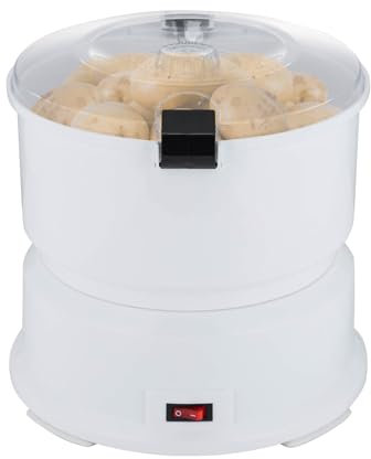 Kartoffelschälmaschine,85W Elektrischer Kartoffelschäler, Schälmaschine zum Schälen von 1,76 Pfund Kartoffeln oder Abtropfen von Gemüse verwendet werden (AOT-P01)