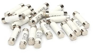 AIRUIXI Keramik-Sicherung 10 stücke 10x38 10x38mm 500V 1A 2A 3A 4A 5A 6A 8A 10A 16A 20A 25A 32A RO15 RT19 RT14 RT18 Flinke Keramiksicherung(25A)