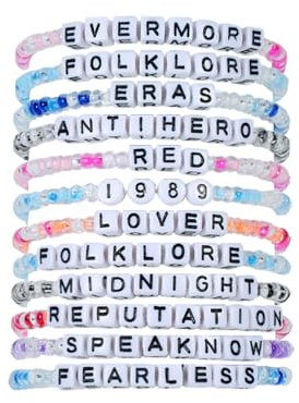 TOFBS Freundschaftsarmbänder TS Armband für Damen Bunte Armbänder Set Perlen Friendship Bracelet Kit Mode Armreifen Schmuck Senden Fans Mädchen Freund Geschenke