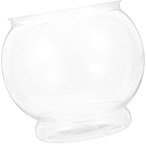 COLLBATH Transparentes Fischglas Tisch-Aquarium Aquarium Mikro-landschaftsbehälter Fischbehälter Tischdekoration Lebendes Fischglas Mikro-landschaftstank