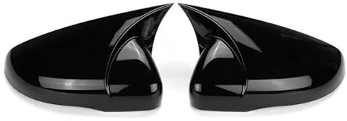 Abdeckungen Seitenspiegel Für VW Für Golf 6 MK6 Für GTI Für GTD 2009-2013 Auto Rückspiegel Abdeckung Flügelkappe Außentürgehäuseverkleidung Spiegelkappen(Gloss Black)