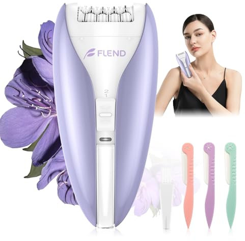 Epilierer Damen, Leiser Gesichtsepilierer Damen Gesichts Epilierer mit 2 Geschwindigkeitsstufe, Kabellose Epilierer Gesicht & Körperhaarentfernung, Elektrischer Epilierer Haarentfernungsgerät Gesicht