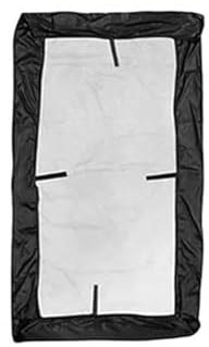 Tettoia di ricambio per sedia a dondolo, baldacchino da giardino a 3 posti, antivento, resistente, copertura per mobili da giardino all'aperto, sacco a pressione per donna (nero, taglia unica)