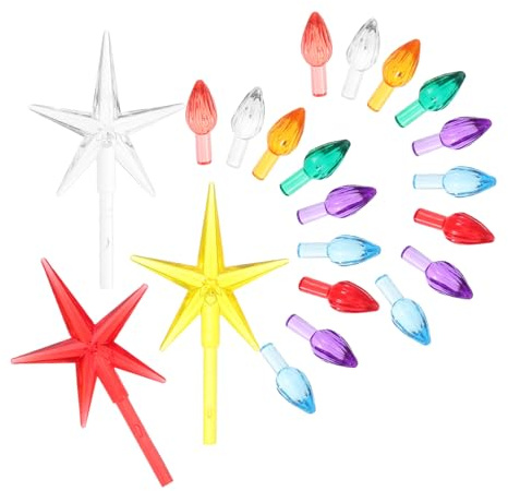 BESPORTBLE Twisted Replacement Bulbs for Holiday Lights Led String Light Bulbs Retro Christmas Tree Decorations DIY Party Accessories Outdoor Decorations