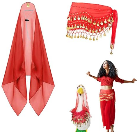 Tyinerc Porche Organes Pâques Pâques, Costume de Statue de Canard | Sequin Bandana Duck Tenues pour la Statue de Ciment,Accessoires de Statue d'animaux de Printemps décoratifs décoration Art pour la