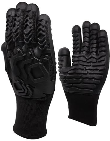 Shock-Absorbing Anti-Vibration Work Gloves - Non-Slip, Durable Protection for Drilling, Mining, Forestry