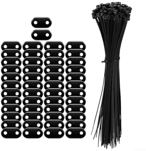 Wetterfeste Befestigungsclips Set für PVC Sichtschutzwände, Zäune und Gartenbarrieren 50 oder 100 Stück (50 Stück)