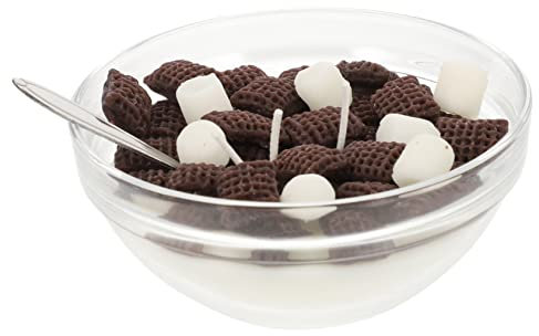 IWOWHERO Cereal Bowl Scented Candle Soy Wax Handmade Aromatherapy Candle Simulated Food Model Decorative Home Desktop Ornament for Relaxation and Photography Props