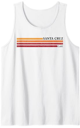 Herren Santa Cruz Kalifornien Surf, Retro 80er 70er California Tank Top