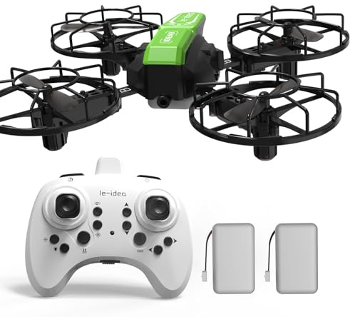 LE-IDEA Abnehmbare Drohne mit Wettkampfmodus, IDEA9 Mini Drohne with Headless Modus 360° Flips, RC Quadcopter With 2 Batteries, Zusammenbau von Schulflugzeugen Leicht zu fliegen für Anfänger