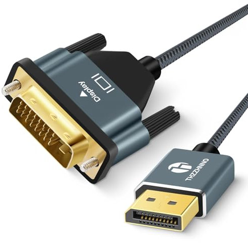 Thzzhnno DisplayPort to VGA Cable 3M, DP to VGA Adapter Lead for Computer, Laptop, Monitor, PC, TV, Projector