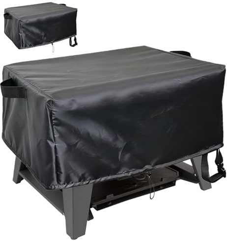 Pizzaofen Abdeckung für Cozze 90347 17 Gas Pizza Ofen, 420D Oxford Abdeckhaube, Wasserdicht Schutzhülle mit Dual Verstellbare Kordelzug, Pizzaofen Zubehör für Outdoor(62x62x28cm)
