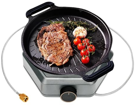 Mppchhn Hornillo De Camping | Estufa De Camping Impermeable,Quemador Portátil de Gas Propano 7800w para Senderismo Barbacoa Picnic Actividades al Aire Libre Acampada Montañismo y Cocina