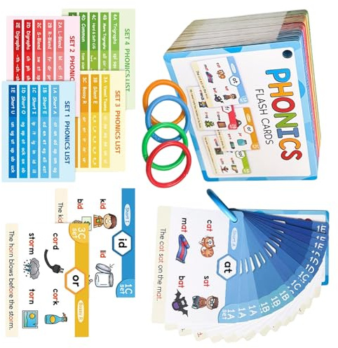 Tarjetas de aprendizaje de fonética para niños, herramienta educativa, juego de idiomas para leer en inglés