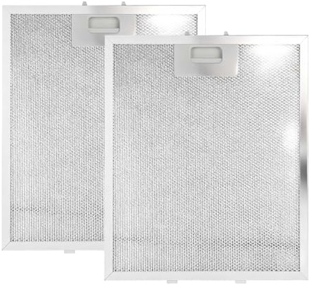 2 PCS Cooker Hood Filter Replacement, 320x260x9mm Kitchen Extractor Fan Filters Cooker Hood Filters, Filter for Extractor Fan Cooker Hoods Suitable for Many Extractors Fans Vents