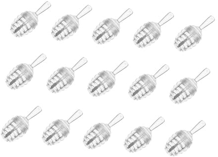 LRXIYODE Tubes de Gloss à Lèvres Forme Pot Miel Réutilisables et Portables Lot de 15 en Plastique pour Voyage D'affaires et Échantillons Commerciaux