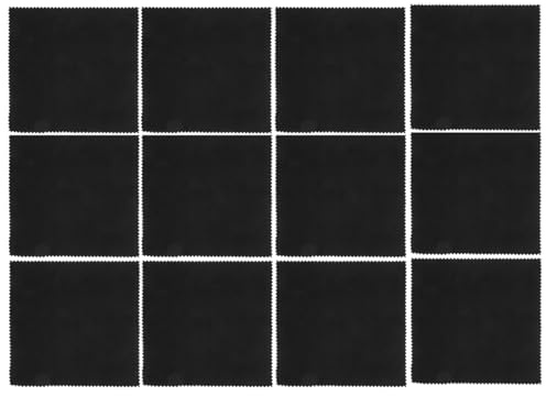 minkissy Limpieza Profunda de Limpieza de Microfibra para Instrumentos Musicales 12 Paños Lavables Ideales para Pulir Guitarra, Violín y Piano