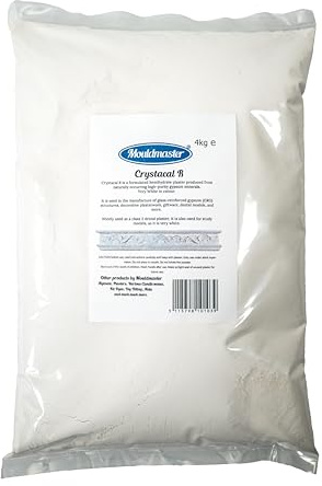 Mouldmaster Crystacal R - Yeso de Alta Resistencia, Color Blanco, 4 kg