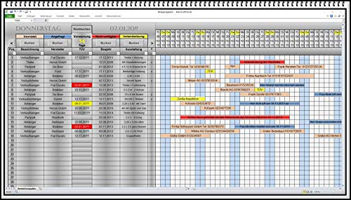 Excel Buchungskalender & Belegungsplan – Software für Ferienwohnung und Vermietung