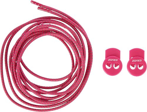 ZONE3 - Cordones Elásticos para Zapatos | Ajuste Automático y Rápido | Sistema de Bloqueo con Tensión Regulable | Cordones Resistentes con Tejido Reflectante Running y Triatlón